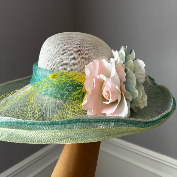 UNIQUE 3-Layer Pastel Custom Kentucky Derby Hat - Picture 2 of 6